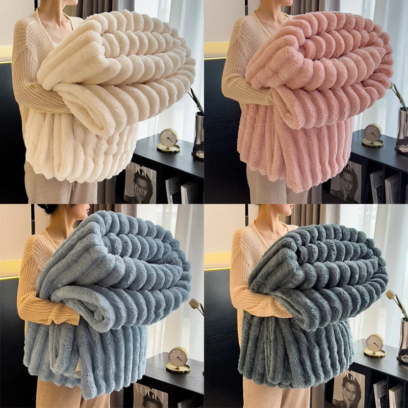 Cozy Knit Throw Blanket