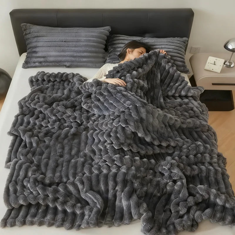 Cozy Knit Throw Blanket