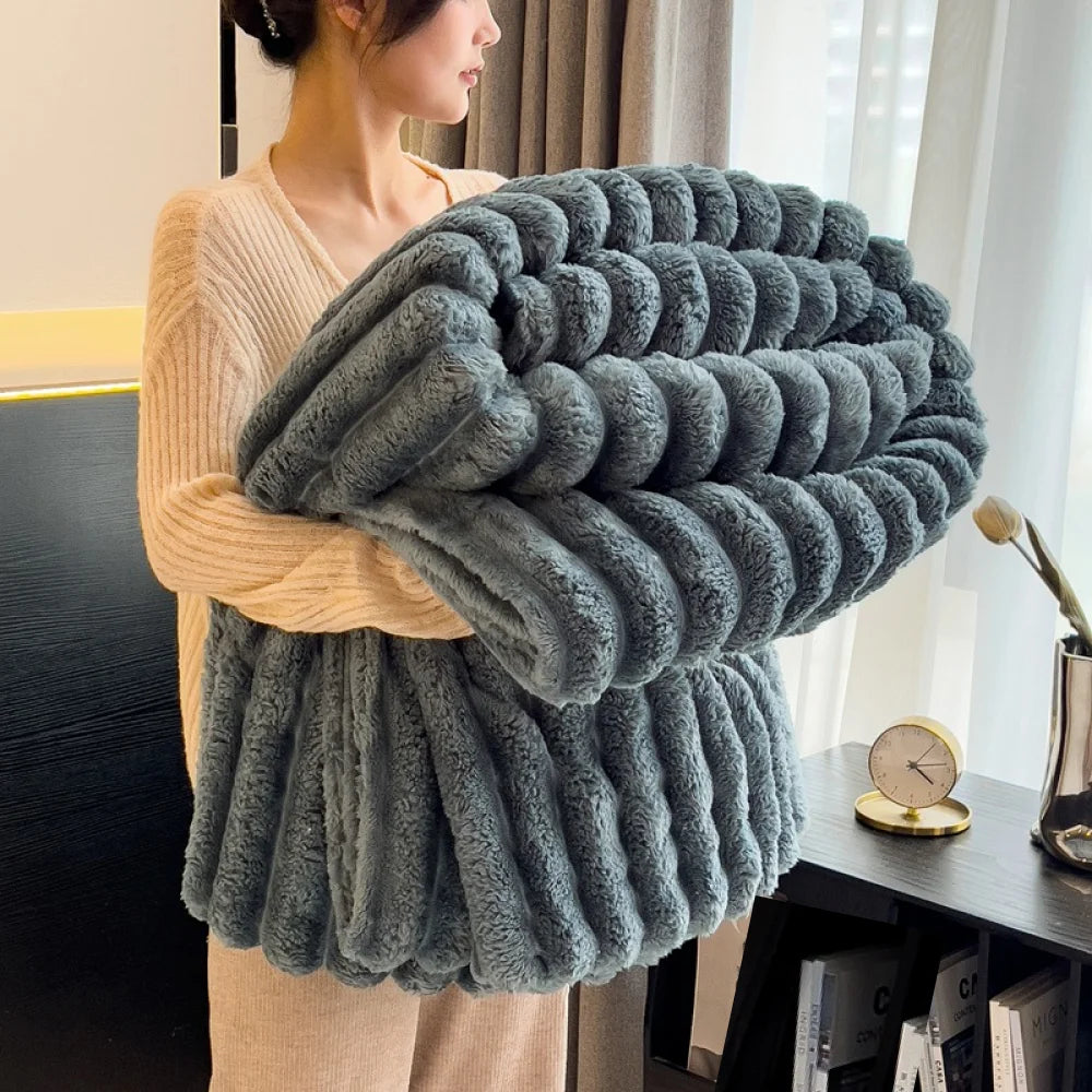 Cozy Knit Throw Blanket