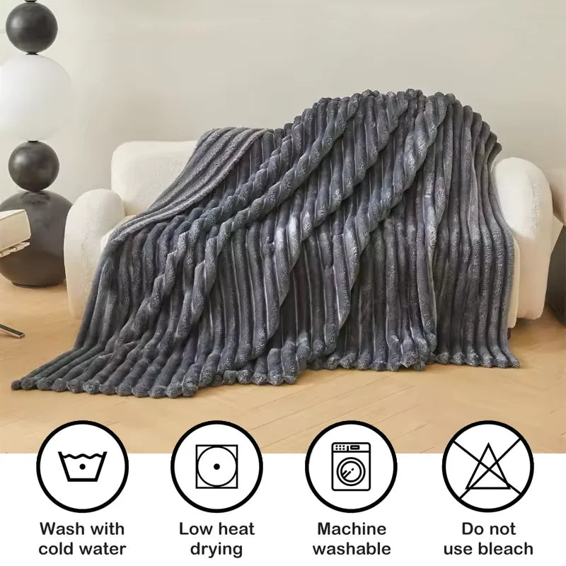 Cozy Knit Throw Blanket