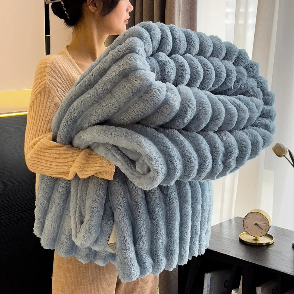 Cozy Knit Throw Blanket