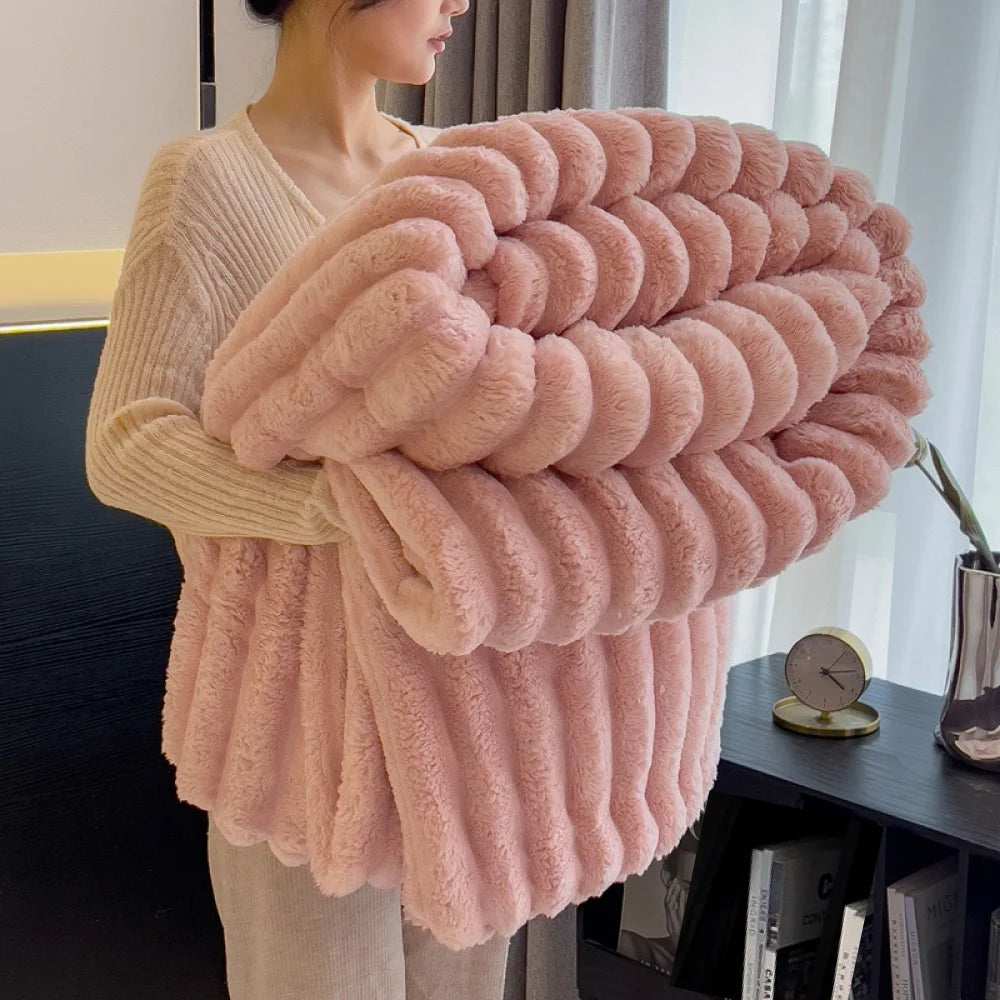 Cozy Knit Throw Blanket